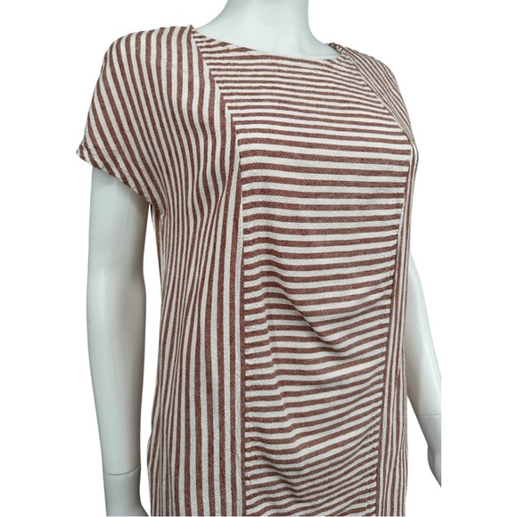 Madewell Linen Blend Button Back Dress - Picture 3 of 9